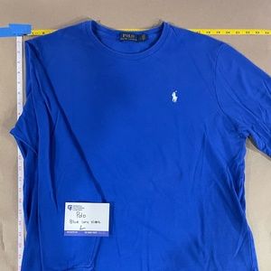 Polo Ralph Lauren Knit Blue Long- Sleeve Shirt Size Large